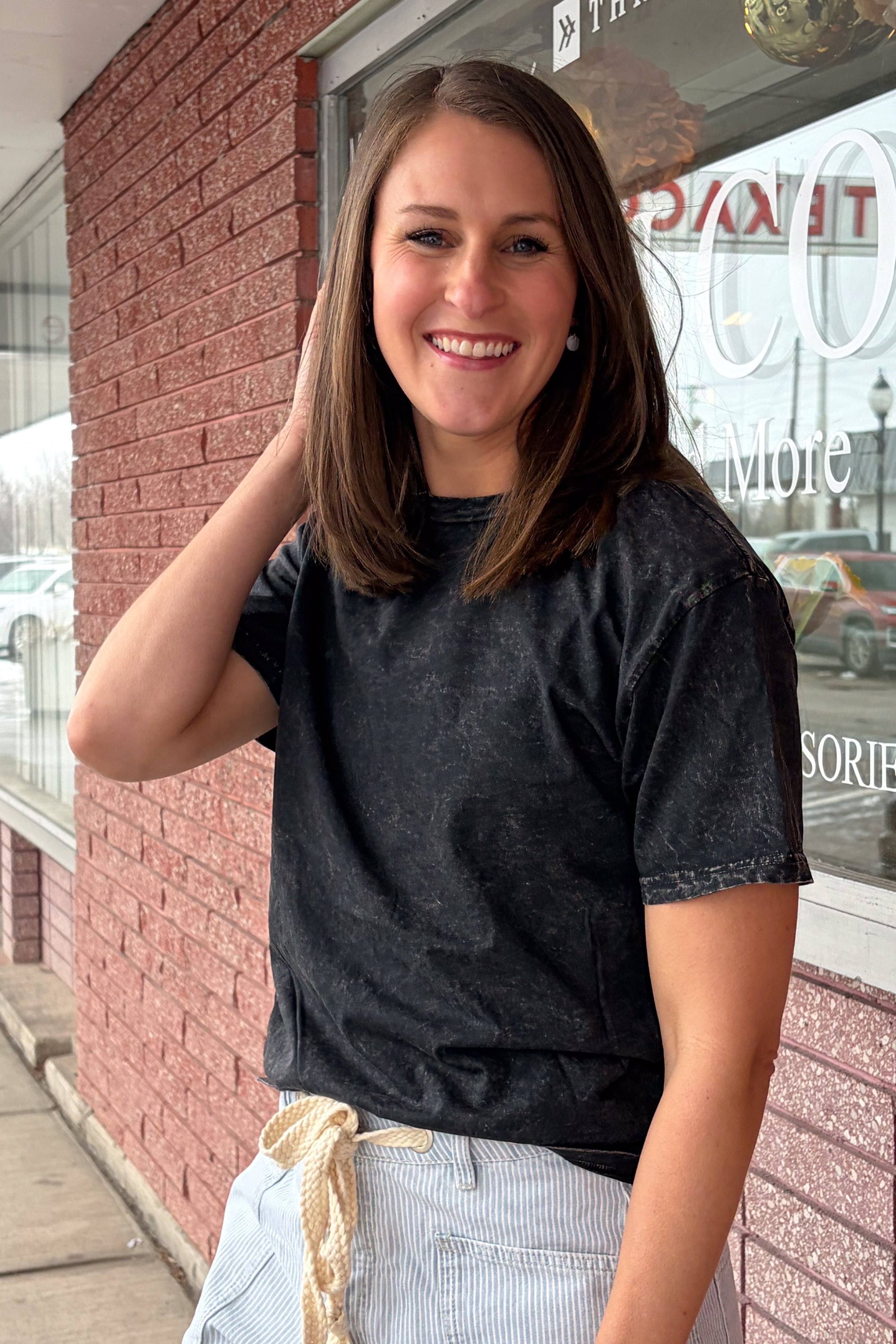 Mineral Washed Graphic Tee Mineral Black / Small Mineral Black Small OAT COLLECTIVE- Tilden Co.