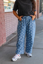 Polka Dot Barrel Denim Lt. Wash Jeans Sewn and Seen- Tilden Co.