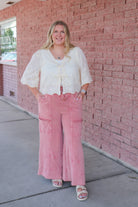 Blushing Bloom Embroidered Blouse – Ivory Blouse AnnieWear- Tilden Co.