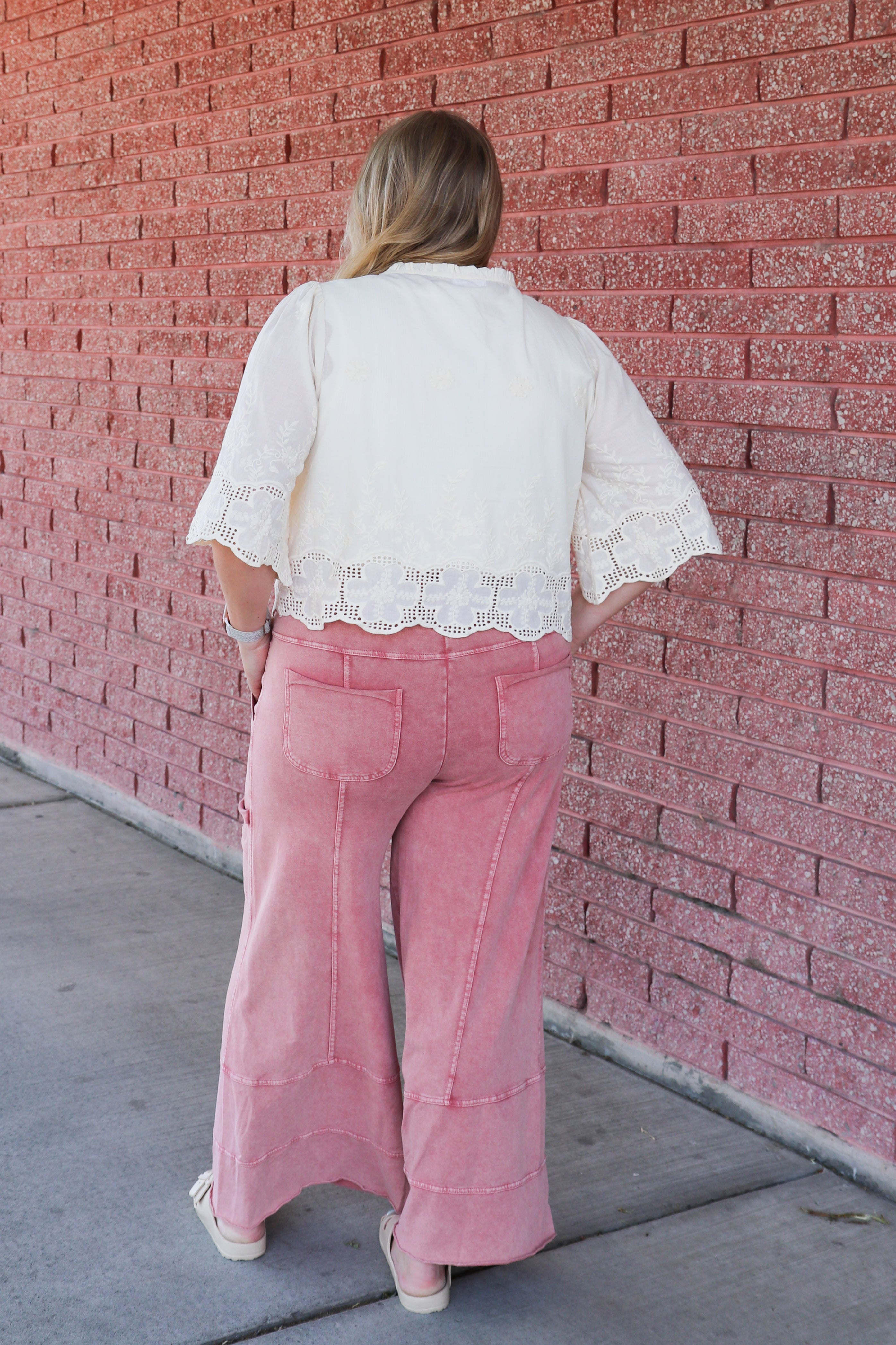 Mineral Washed Terry Knit Pants Casual Pants Easel- Tilden Co.