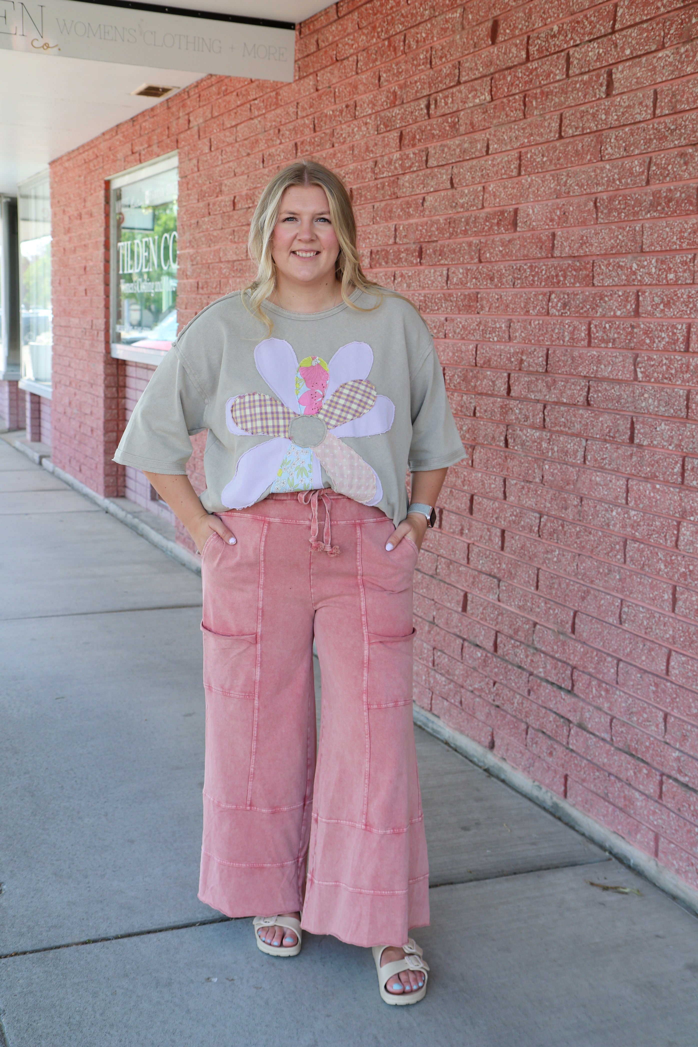 Mineral Washed Terry Knit Pants Casual Pants Easel- Tilden Co.