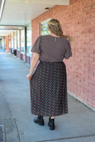 Textured Puff Sleeve Blouse in Mocha Fog Shirts & Tops Mikarose- Tilden Co.