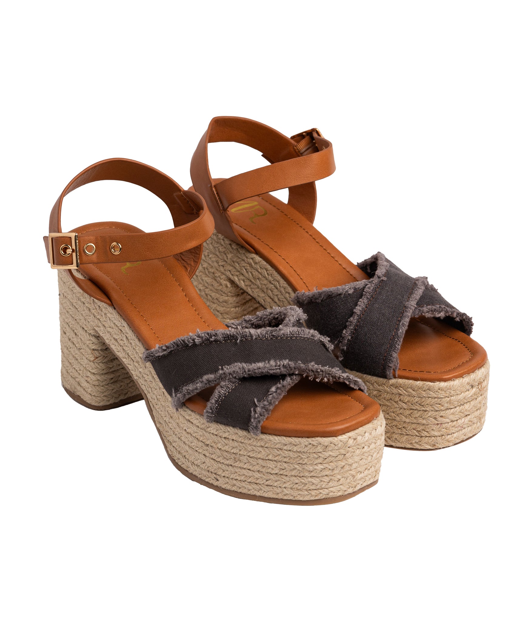 Nana Platform Sandals in Black 140 Wedges Naughty Monkey- Tilden Co.