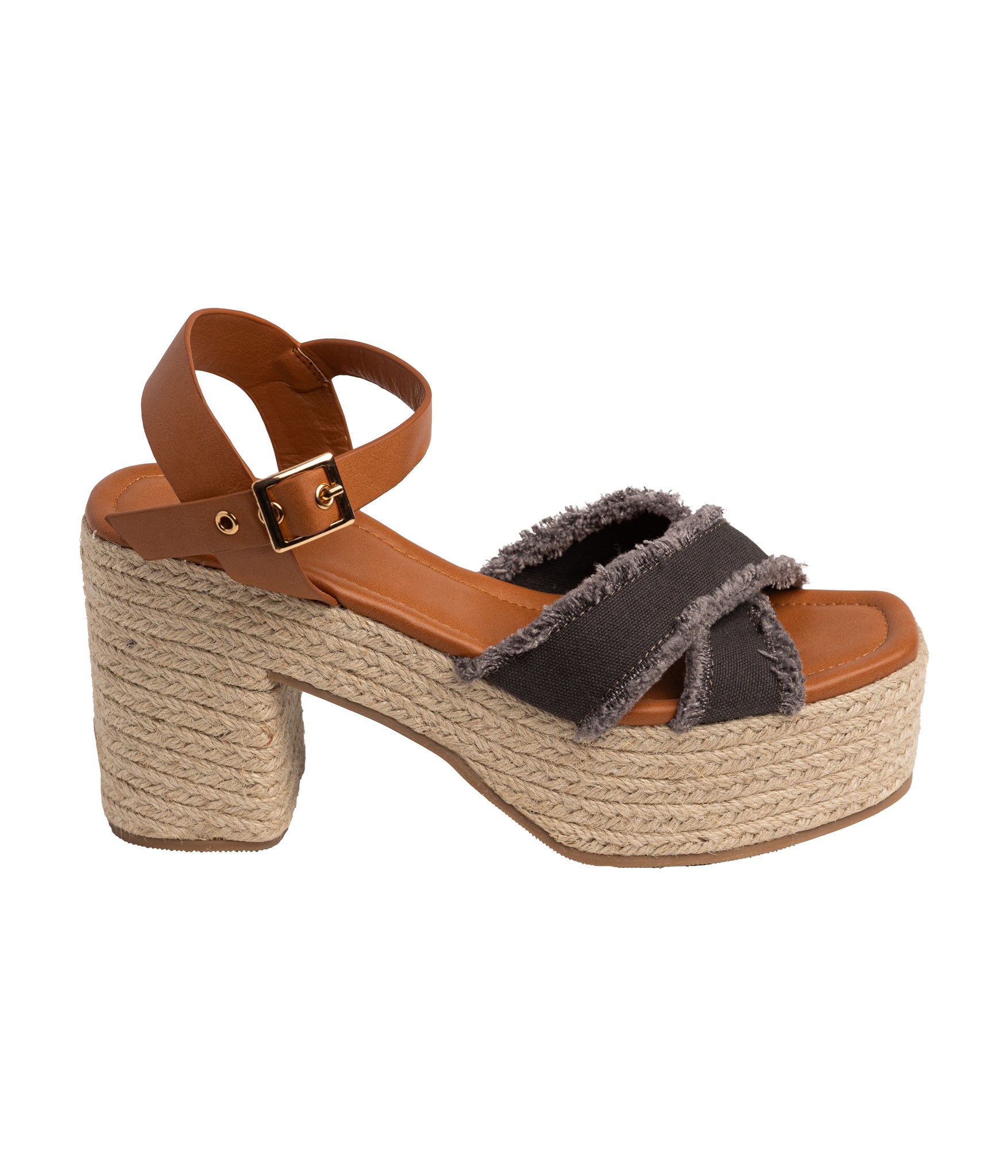 Nana Platform Sandals in Black 140 Wedges Naughty Monkey- Tilden Co.