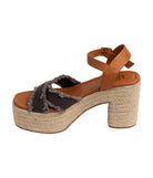 Nana Platform Sandals in Black 140 Wedges Naughty Monkey- Tilden Co.
