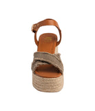 Nana Platform Sandals in Khaki 140 Wedges Naughty Monkey- Tilden Co.