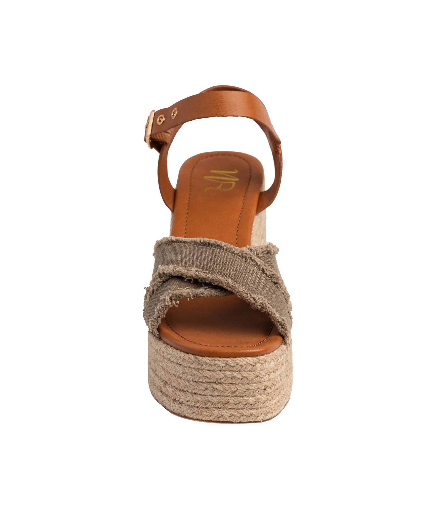 Nana Platform Sandals in Khaki 140 Wedges Naughty Monkey- Tilden Co.