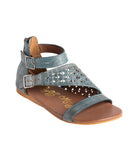 Nora Sandals in Teal 130 Sandals Naughty Monkey- Tilden Co.