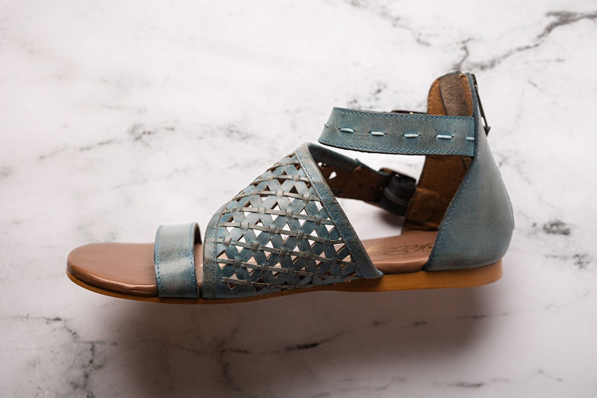 Nora Sandals in Teal 130 Sandals Naughty Monkey- Tilden Co.