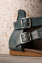 Nora Sandals in Teal 130 Sandals Naughty Monkey- Tilden Co.