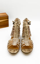 Ofanto Heeled Sandal in Gold 130 Sandals Naughty Monkey- Tilden Co.