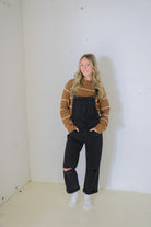 Stretch Boyfriend Overalls Jumpsuit Mica Denim- Tilden Co.