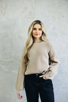 Oversized Sweater in Frosted Almond - Final Sale    Sweater Mikarose- Tilden Co.