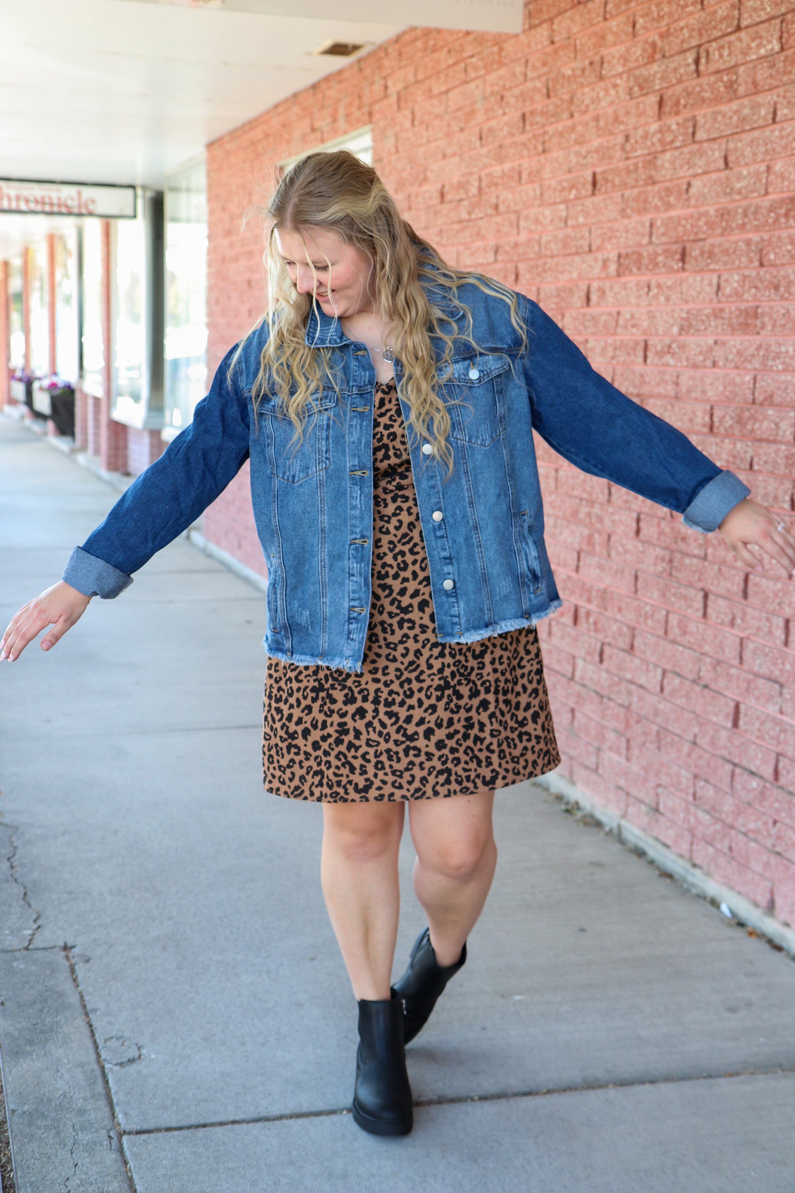 Distressed Denim Jacket in Indigo Shirts & Tops Mikarose- Tilden Co.
