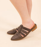 Monty Slide in Taupe 135 Flats Naughty Monkey- Tilden Co.