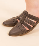 Monty Slide in Taupe 135 Flats Naughty Monkey- Tilden Co.
