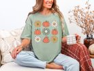 Pumpkin Flowers Retro Graphic Shirt Womens Ave Shops- Tilden Co.