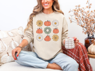 Pumpkin Flowers Retro Sweatshirt Womens Ave Shops- Tilden Co.