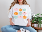 Pink Orange Blue Pumpkins Sweatshirt Womens Ave Shops- Tilden Co.