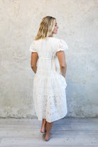 Randa Dress in White Eyelet    Dress Mikarose- Tilden Co.