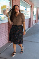 Ruffled Collared Blouse in Clove Blouse Mikarose- Tilden Co.