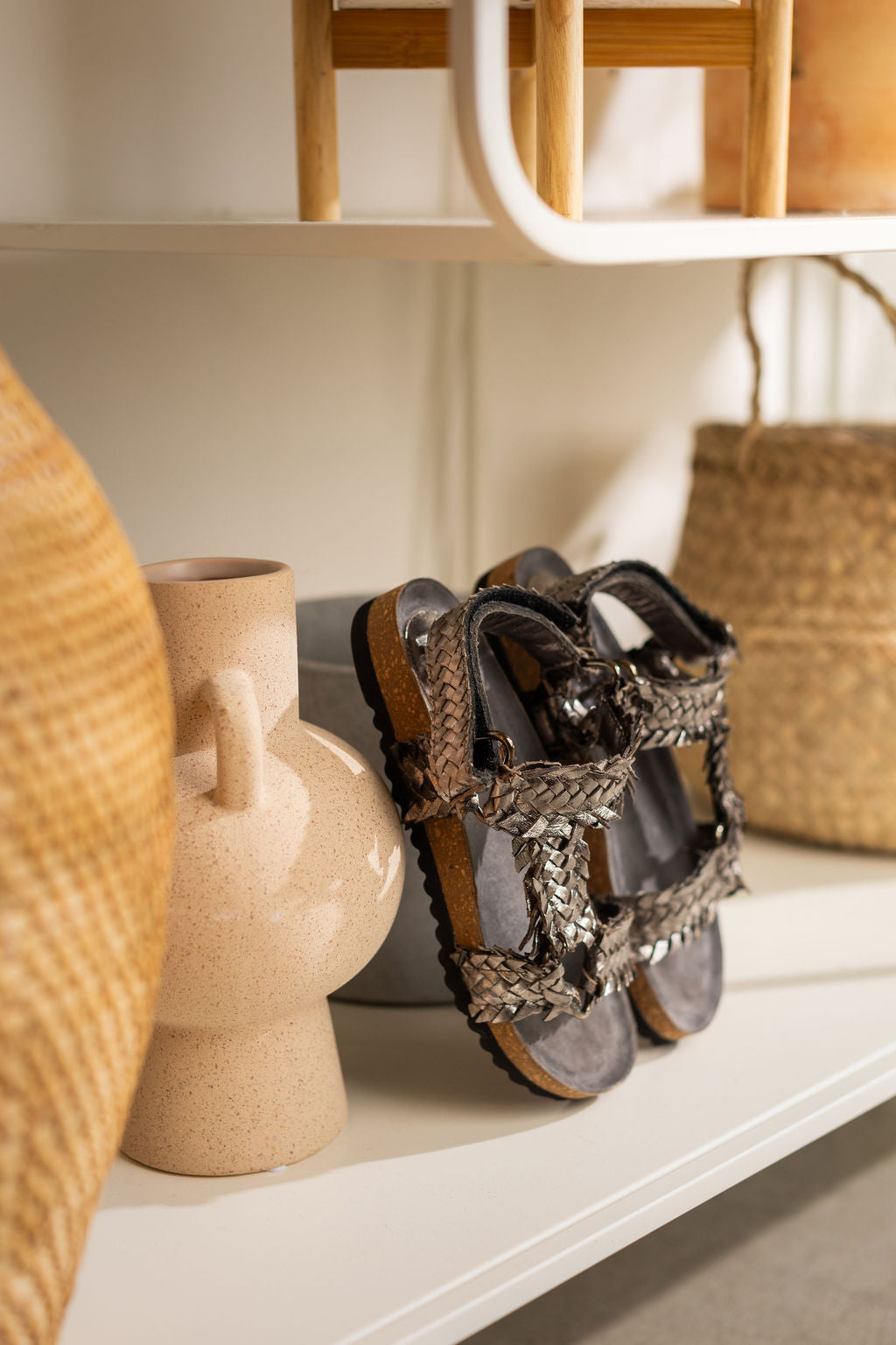 River Dance Woven Sandal in Pewter 130 Sandals Naughty Monkey- Tilden Co.