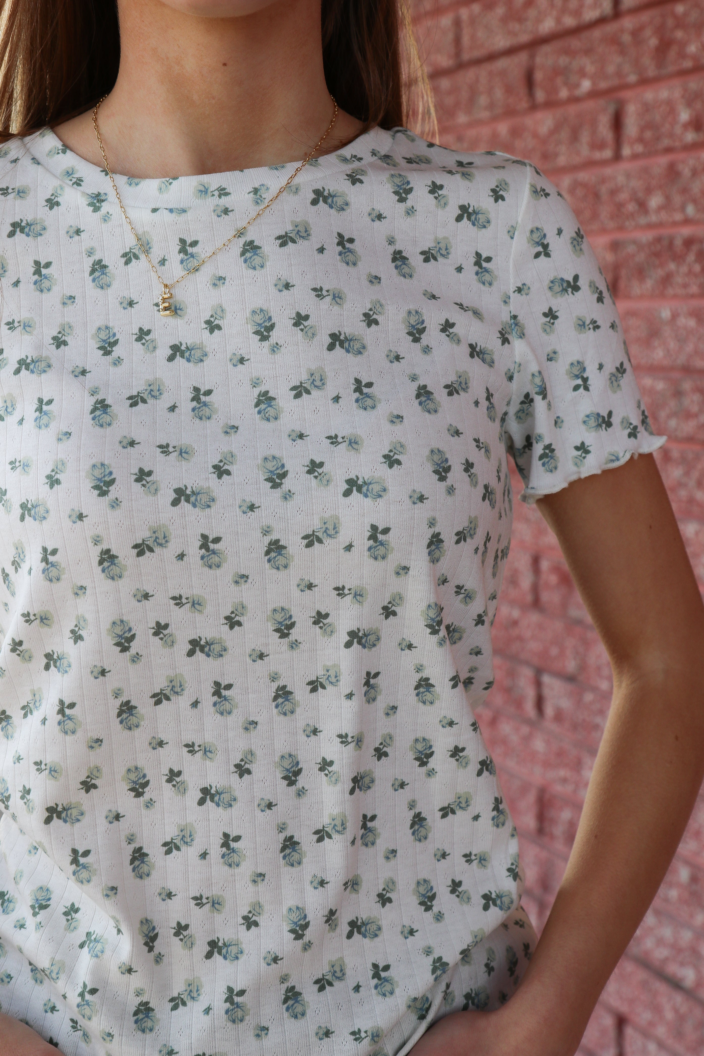 Lettuce Edge Tee in Dreamdew Blue T-Shirt Mikarose- Tilden Co.