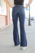 Samuel Mid Rise Flare Jeans - Dark Wash    Jeans Kancan- Tilden Co.