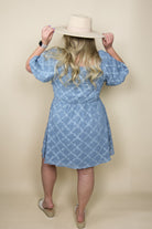 Selma Dress in Stonewashed Blue Dress Mikarose- Tilden Co.