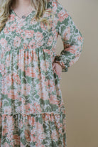 The September Dress in Peach Melody maxi dress Mikarose- Tilden Co.