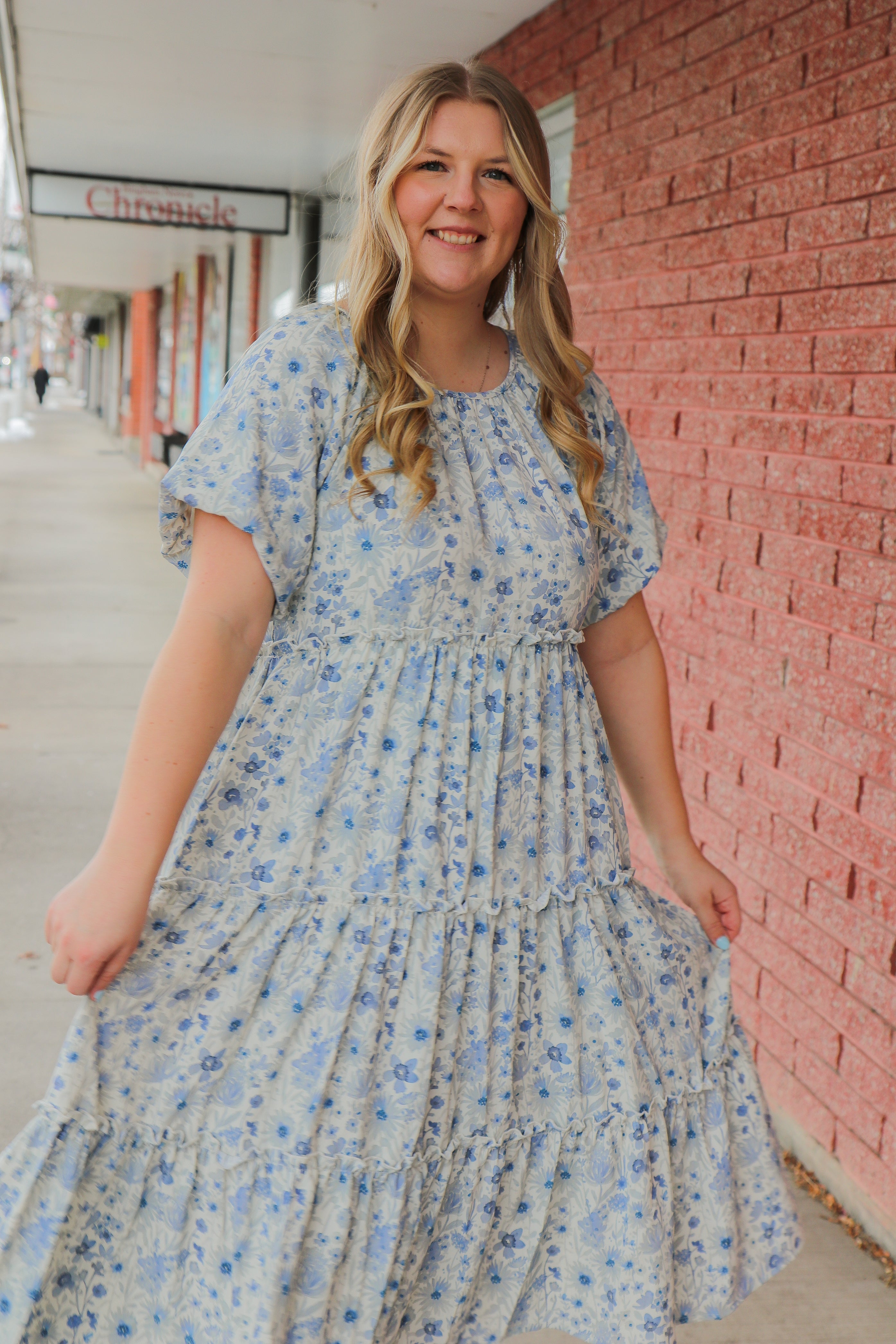 The Serena Dress in Berry Bliss Midi Dress Mikarose- Tilden Co.