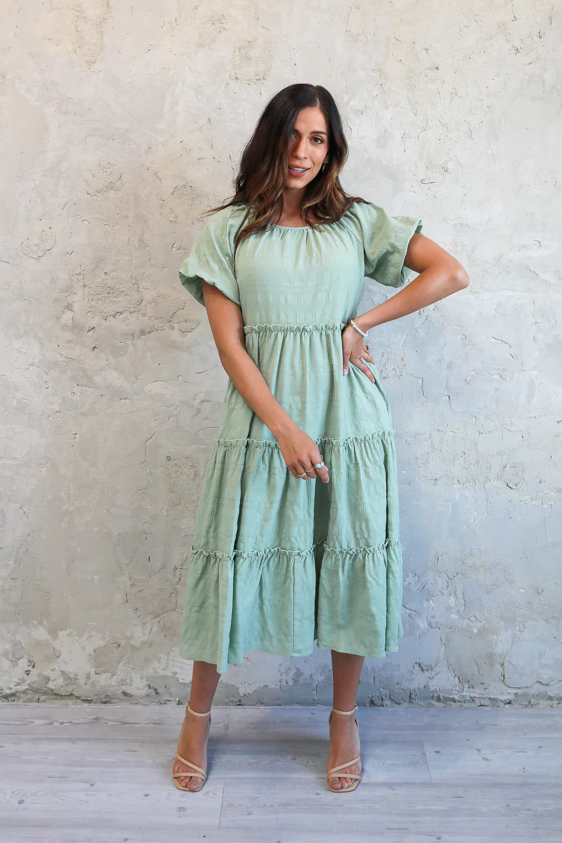 Serena Dress in Dewkist    Dress Mikarose- Tilden Co.