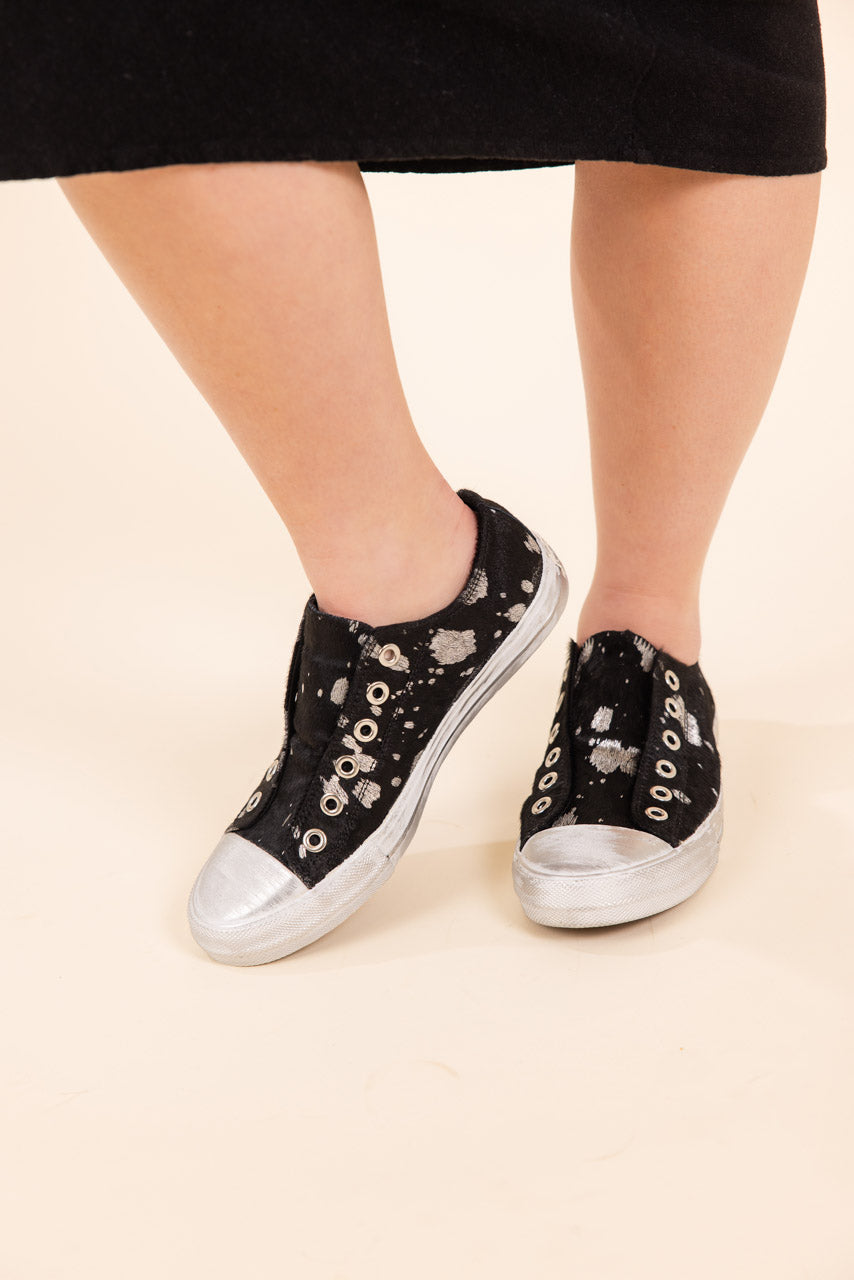 Shalomar Sneaker in Black 120 Sneakers Naughty Monkey- Tilden Co.