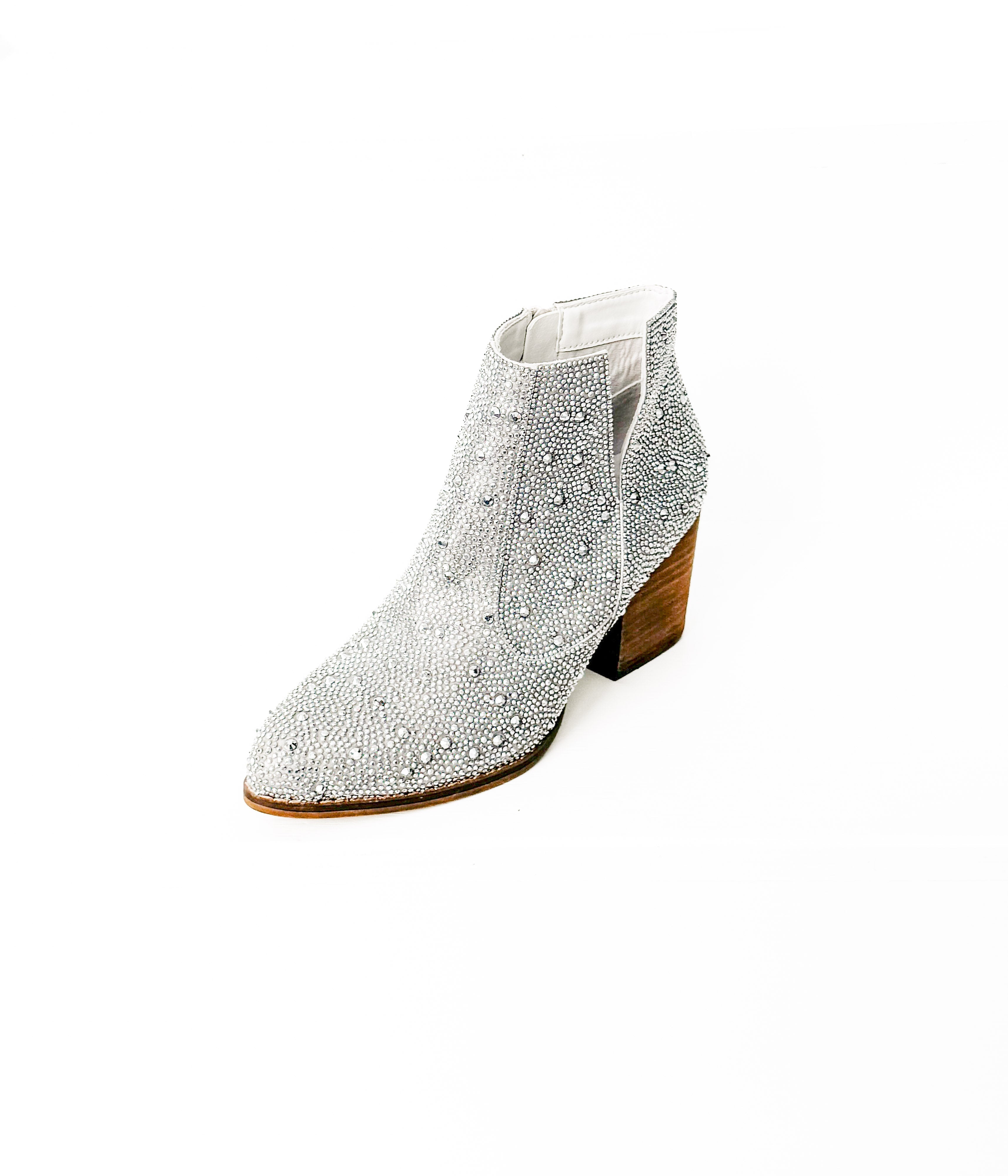 Shine Star Rhinestone Bootie in Silver Shoes Ave Shops- Tilden Co.