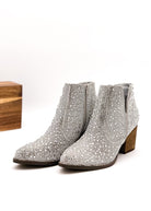 Shine Star Rhinestone Bootie in Silver    Shoes Ave Shops- Tilden Co.