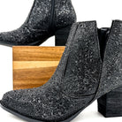 Shine Star Rhinestone Bootie in Black    Shoes Ave Shops- Tilden Co.