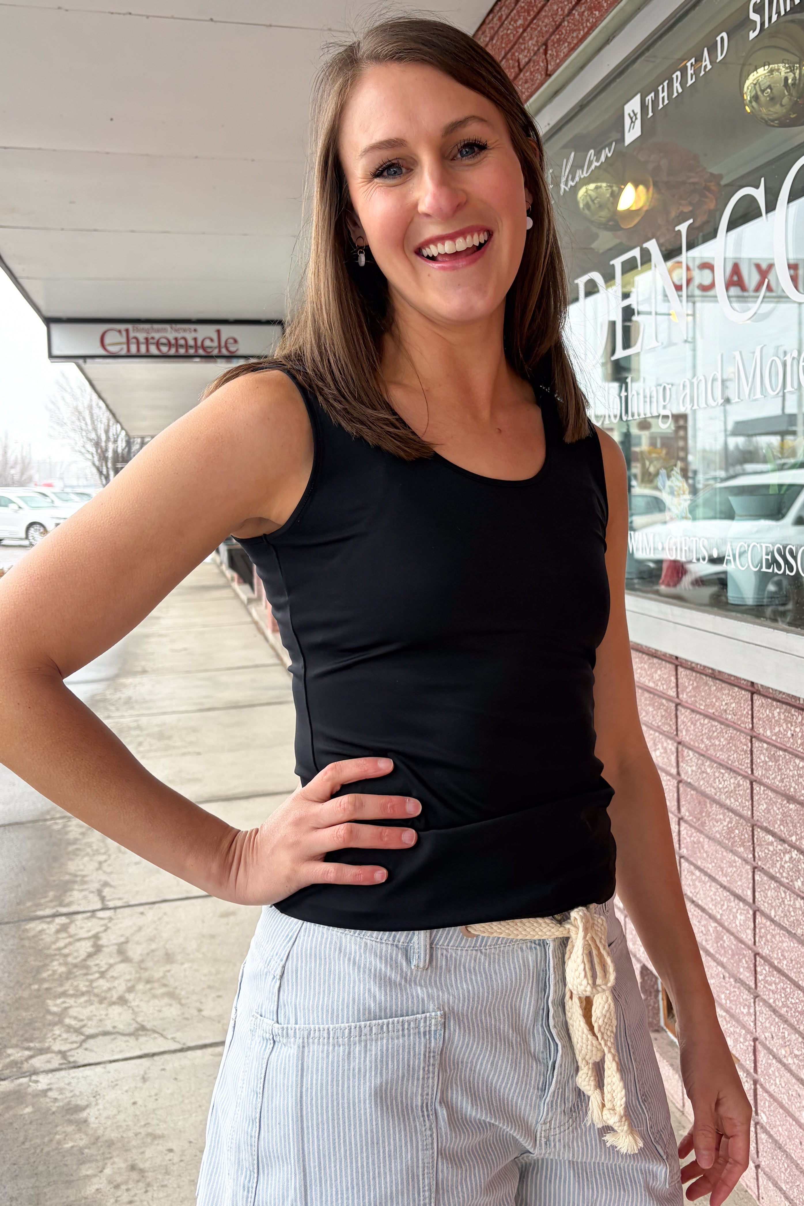 Contour Tank - Smooth Finish Layering Tank Top Tank Top Downeast- Tilden Co.