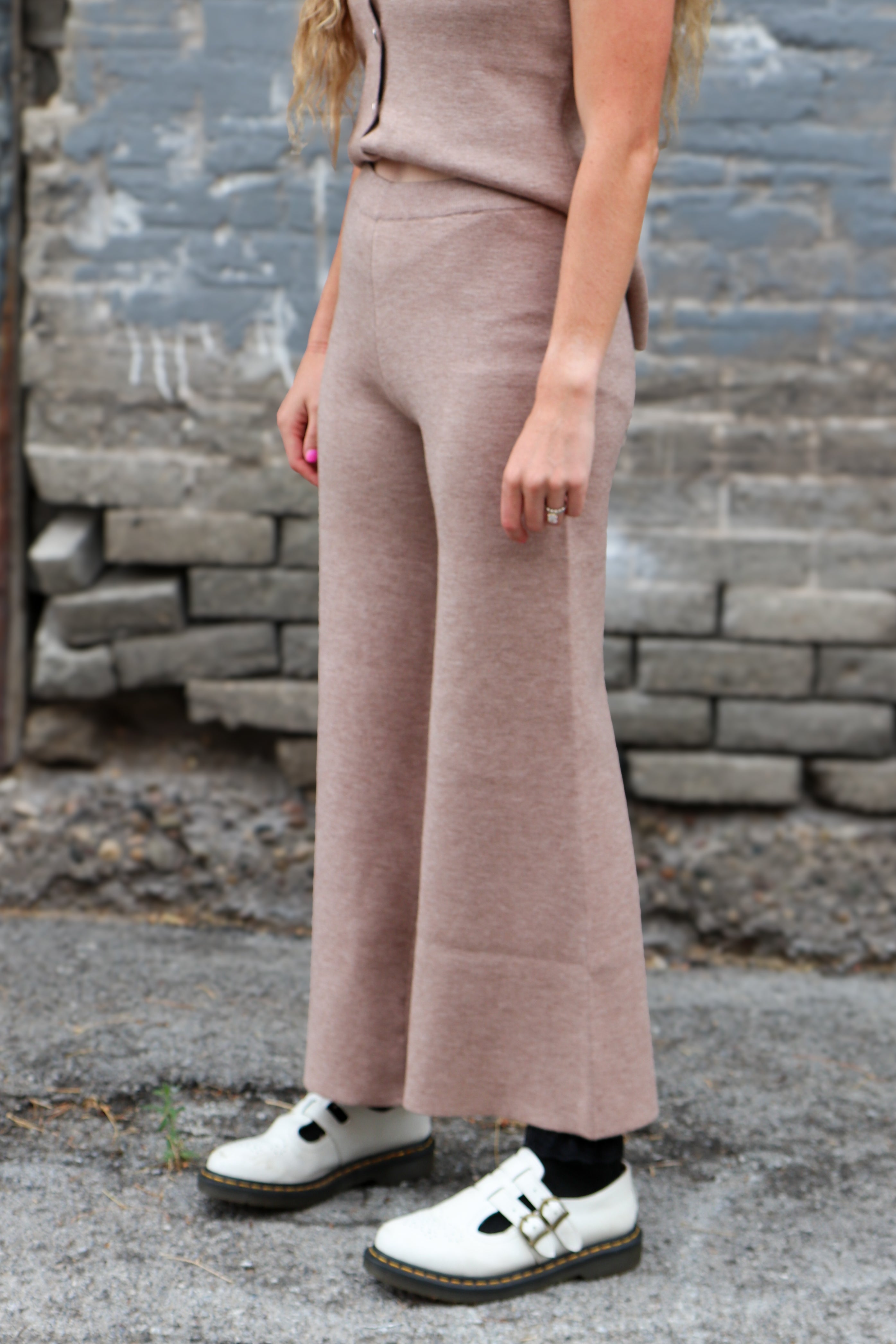 Soft Stretch Wide Leg Sweater Pant Vest AnnieWear- Tilden Co.