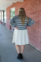 The Cameron Dress in Light Gray Shirts & Tops Mikarose- Tilden Co.