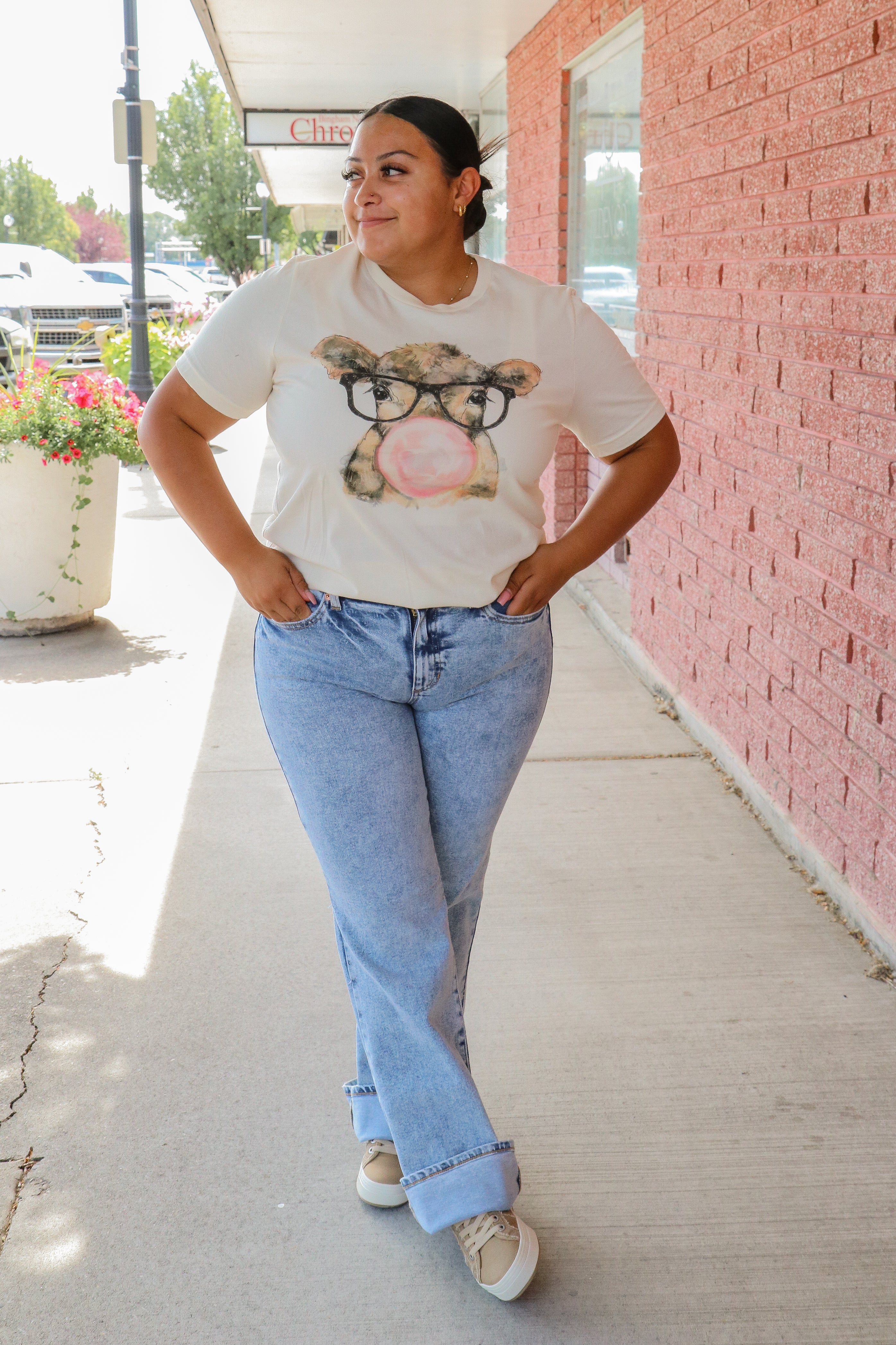 Mid Rise Comfort Stretch Boot Cut Light Acid Washed Jean    Bermuda Shorts Sneak Peek- Tilden Co.