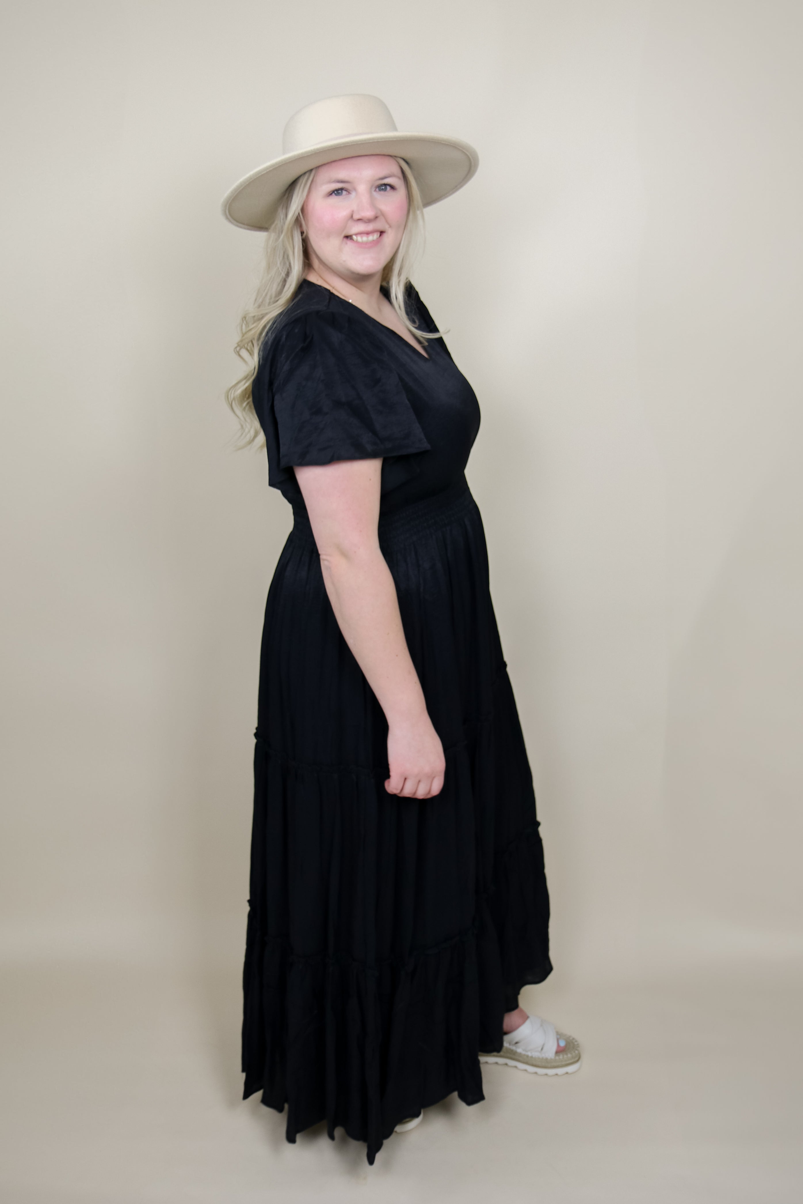 Taylor Dress in Black Dress Mikarose- Tilden Co.