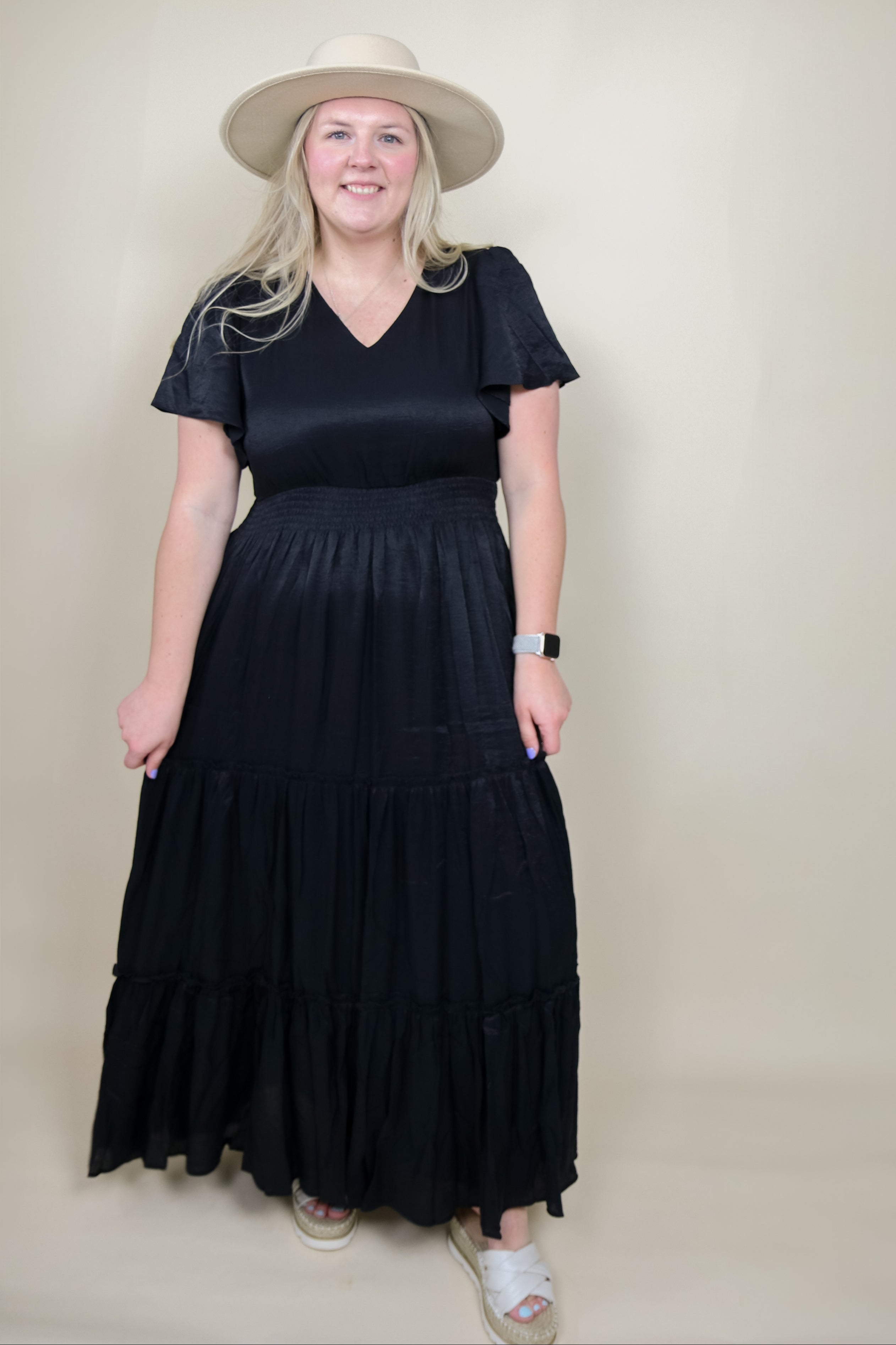 Taylor Dress in Black Dress Mikarose- Tilden Co.