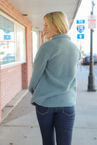 Teddy Sherpa Jacket in Baby Blue    Shacket Mikarose- Tilden Co.