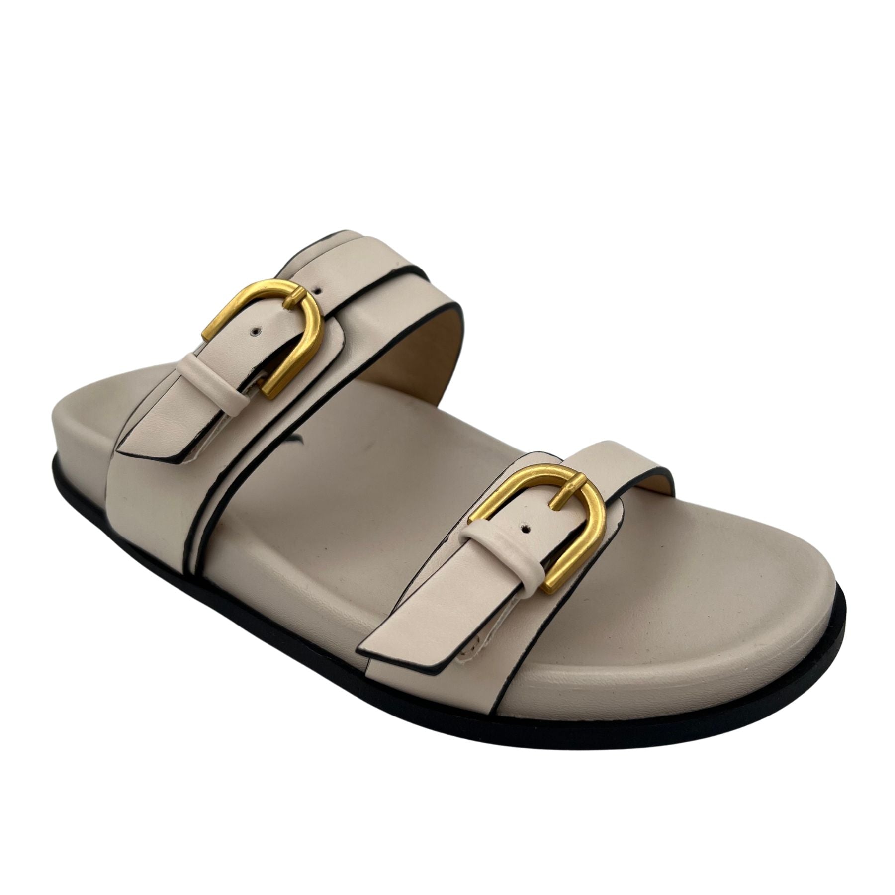 Tess Sandal in Cream 130 Sandals Naughty Monkey- Tilden Co.