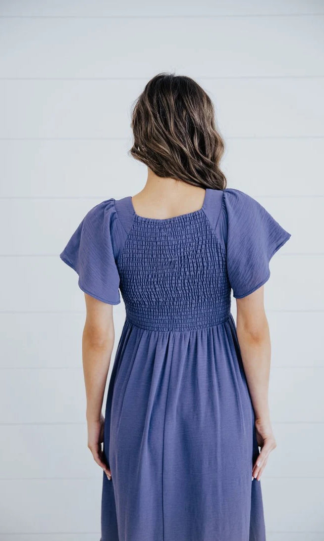 Kendall Dress in Cobalt Blue    Dress Mikarose- Tilden Co.