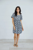 The Manhatten in Sunflower Gingham    Knee Length Dress Mikarose- Tilden Co.