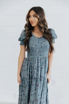 The McCall Dress in Lagoon Serenity    Midi Dress Mikarose- Tilden Co.