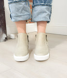 Timmibelle Wedge Sneaker in Cream 120 Sneakers Naughty Monkey- Tilden Co.