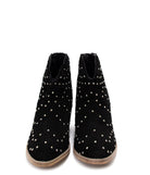 Twilight Studded Heeled Ankle Boot in Black    Shoes Ave Shops- Tilden Co.