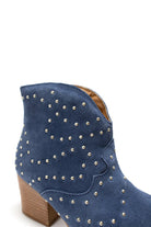 Twilight Studded Heeled Ankle Boot in Denim    Shoes Ave Shops- Tilden Co.